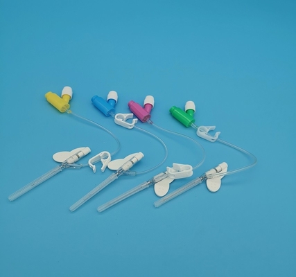 小児科の新生児の注入のための肯定的な圧力Yタイプ使い捨て可能で黄色い24台のIvのCannula