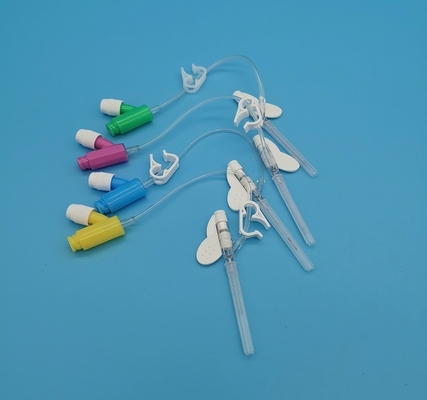 18G Yの肯定的な圧力タイプ使い捨て可能なIvのCannulaの外科注入/輸血の緑