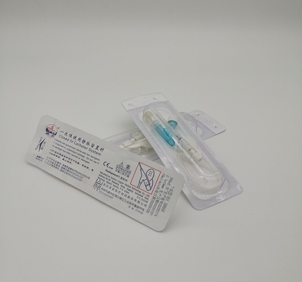 青い大人の定期的な注入のための使い捨て可能なIV Cannulaのカテーテル22G Yのタイプ