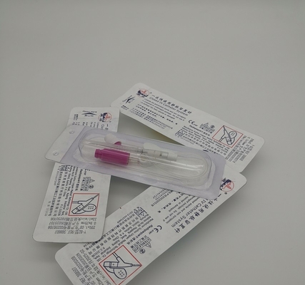緊急の注入の輸血のための使い捨て可能なピンク20G Yの肯定的な圧力タイプIvのカテーテルのCannula