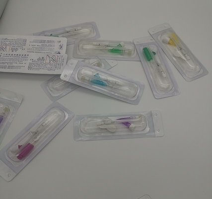 緊急の注入の輸血のための20G YのタイプIvのCannulaのピンク
