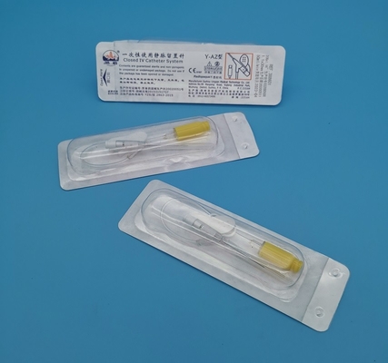 黄色く使い捨て可能なIV Cannula 24Gの蝶肯定的な圧力タイプ小児科の新生児の注入