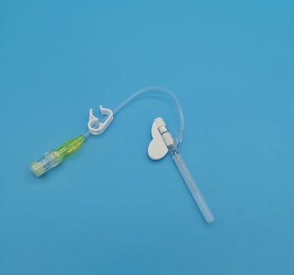 24G 	使い捨て可能なIV Cannulaの蝶タイプ黄色い小児科の新生児の注入