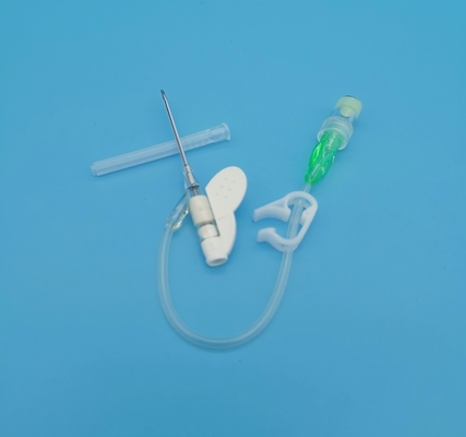 緑18G蝶タイプIvのCannulaの使い捨て可能な外科注入の輸血