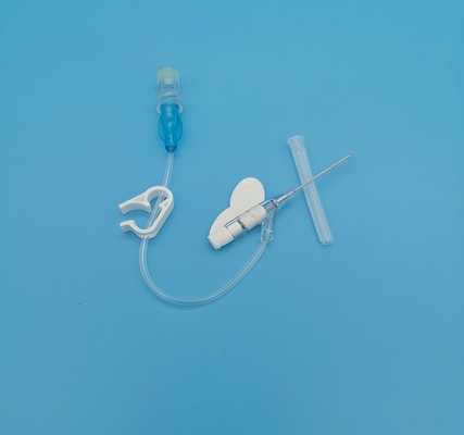 22G青い大人のための使い捨て可能なIV Cannulaの蝶タイプ定期的な注入