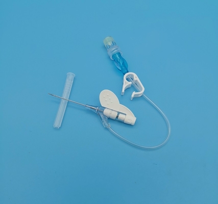 22G青い大人のための使い捨て可能なIV Cannulaの蝶タイプ定期的な注入