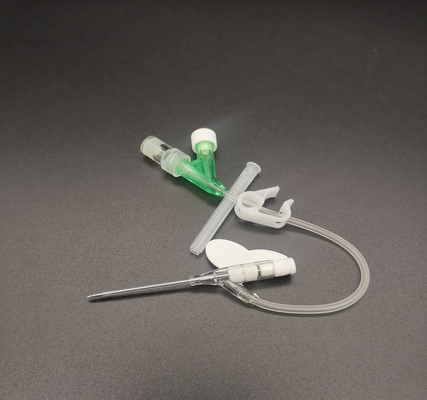 緑18G使い捨て可能なIvのCannula Yのタイプ カテーテルの外科注入の輸血