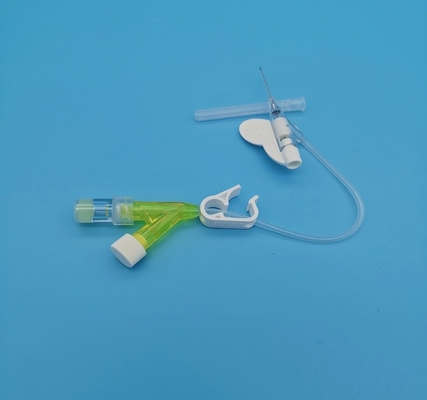 使い捨て可能な24G Y小児科の新生児の注入のための黄色いIvのカテーテルをタイプするため