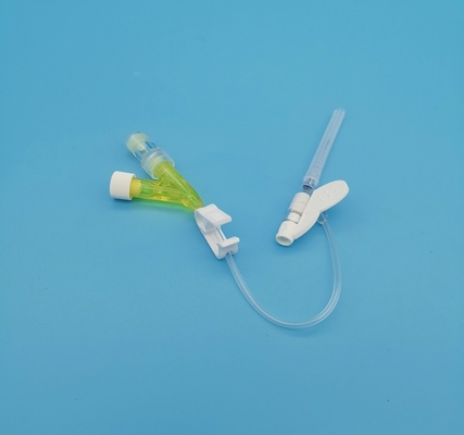 使い捨て可能な24G Y小児科の新生児の注入のための黄色いIvのカテーテルをタイプするため