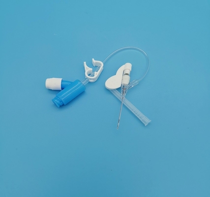 大人のための22G Yのタイプ使い捨て可能なIvのCannulaの青く定期的な注入の肯定的な圧力