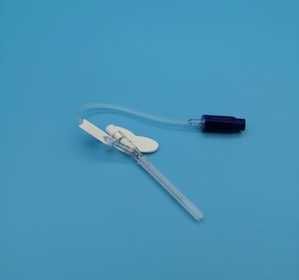 22G青い大人のための使い捨て可能な蝶肯定的な圧力タイプIvのCannulaの定期的な注入