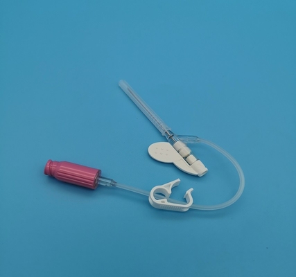 ピンクの使い捨て可能なIvのCannula 20Gの蝶タイプ肯定的な圧力緊急の注入の輸血