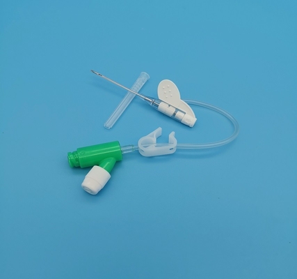 18G Yの肯定的な圧力タイプ使い捨て可能なIvのCannulaの外科注入/輸血の緑