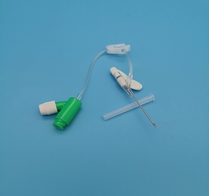 18G Yの肯定的な圧力タイプ使い捨て可能なIvのCannulaの外科注入/輸血の緑
