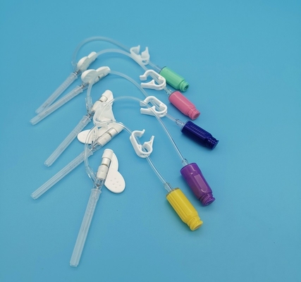 26G蝶肯定的な圧力タイプ使い捨て可能なIvのCannulaの小さい血管の紫色
