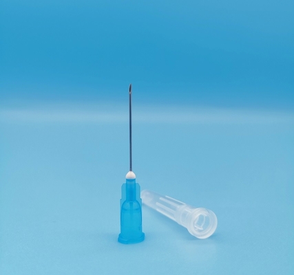 ブルー グレーの使い捨て可能な針のスポイトは薬のための直径1.8mm 15Gから傾斜した
