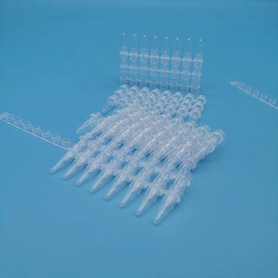 透明な0.2 Ml PCRの管8の管ストリップの分子生物学の反作用のストリップの管