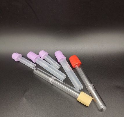 1.5ml先端の最下の透明な毛管血の管はUnsterilized置いた